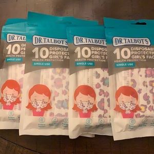 Dr. Talbots Girls Disposable Face Masks for children age 2-5 years